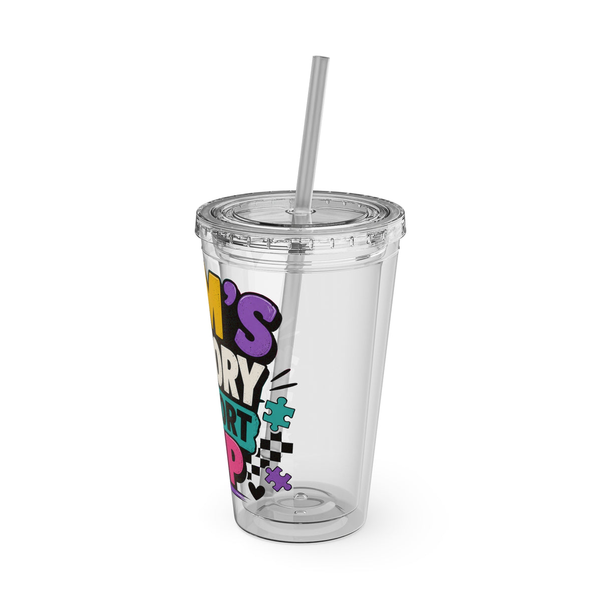 Mom’s Sensory Support Cup Tumbler — 16oz Straw Travel Cup