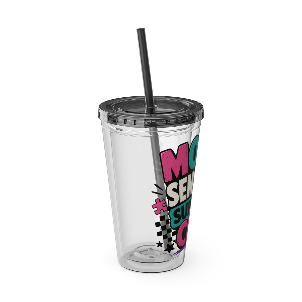Mom’s Sensory Support Cup Tumbler — 16oz Straw Travel Cup