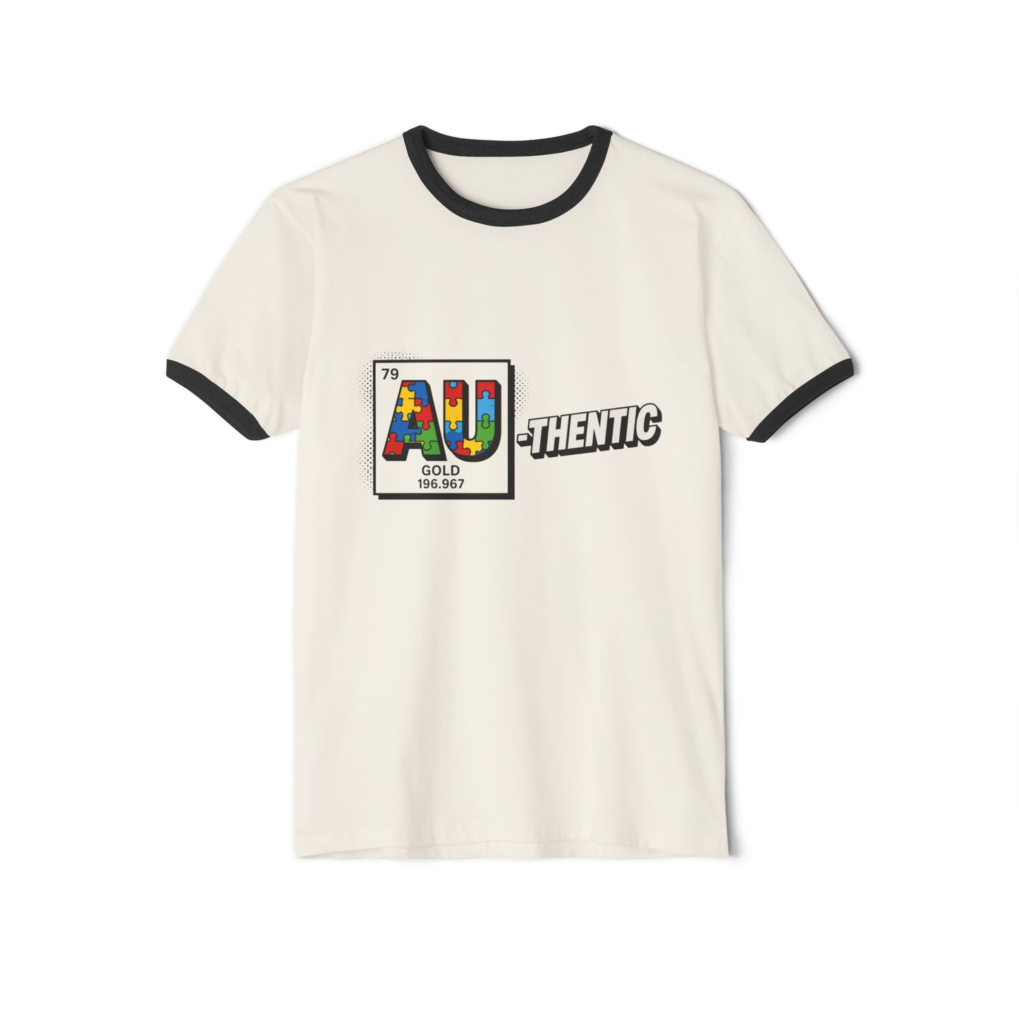 Authentic 'AU' Retro Ringer T‑Shirt — Colorful Australia Travel Tee