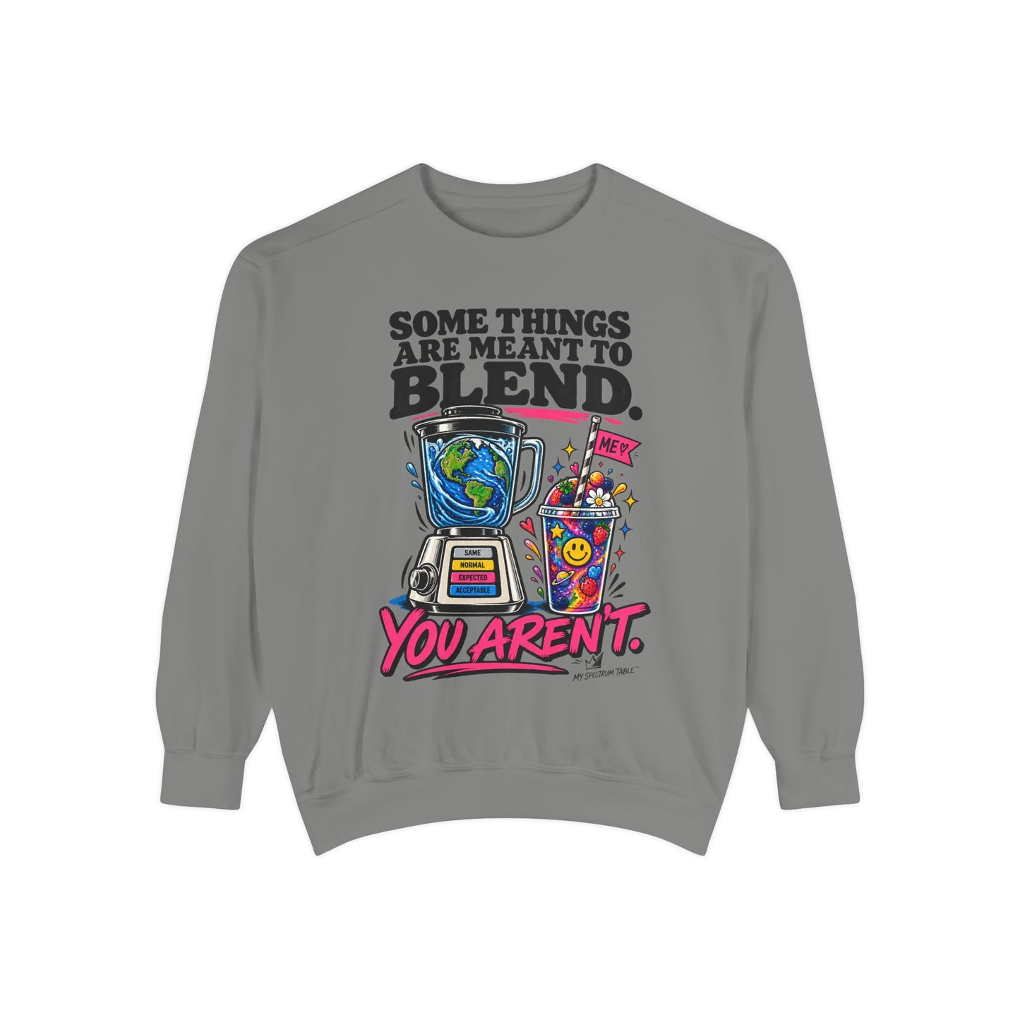 Blend You Aren't Sweatshirt — Graphic Retro Blender & Drink Design