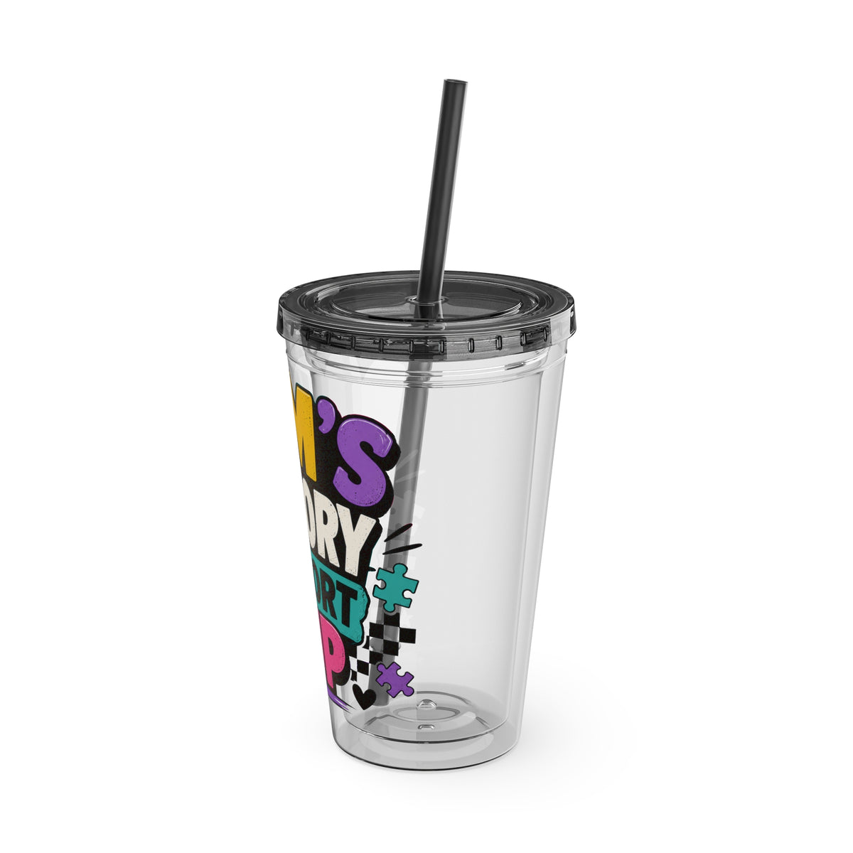 Mom’s Sensory Support Cup Tumbler — 16oz Straw Travel Cup