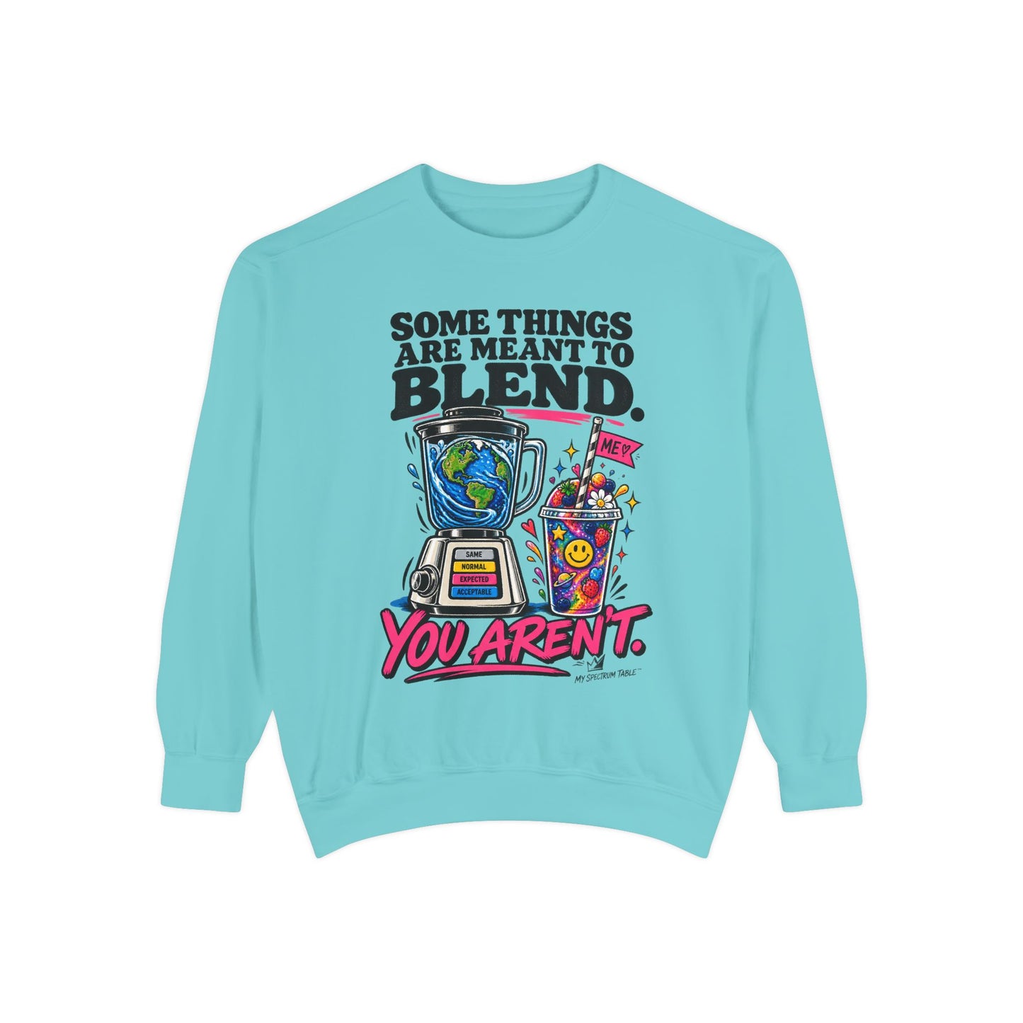 Blend You Aren't Sweatshirt — Graphic Retro Blender & Drink Design