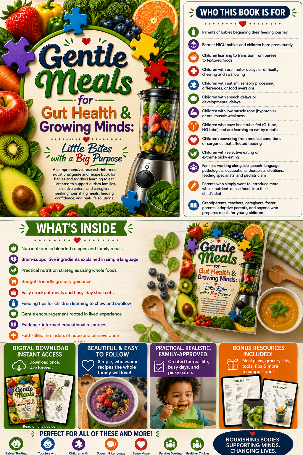 Gentle Meals for Gut Health & Growing Minds: Little Bites with a Big Purpose (Digital Download)